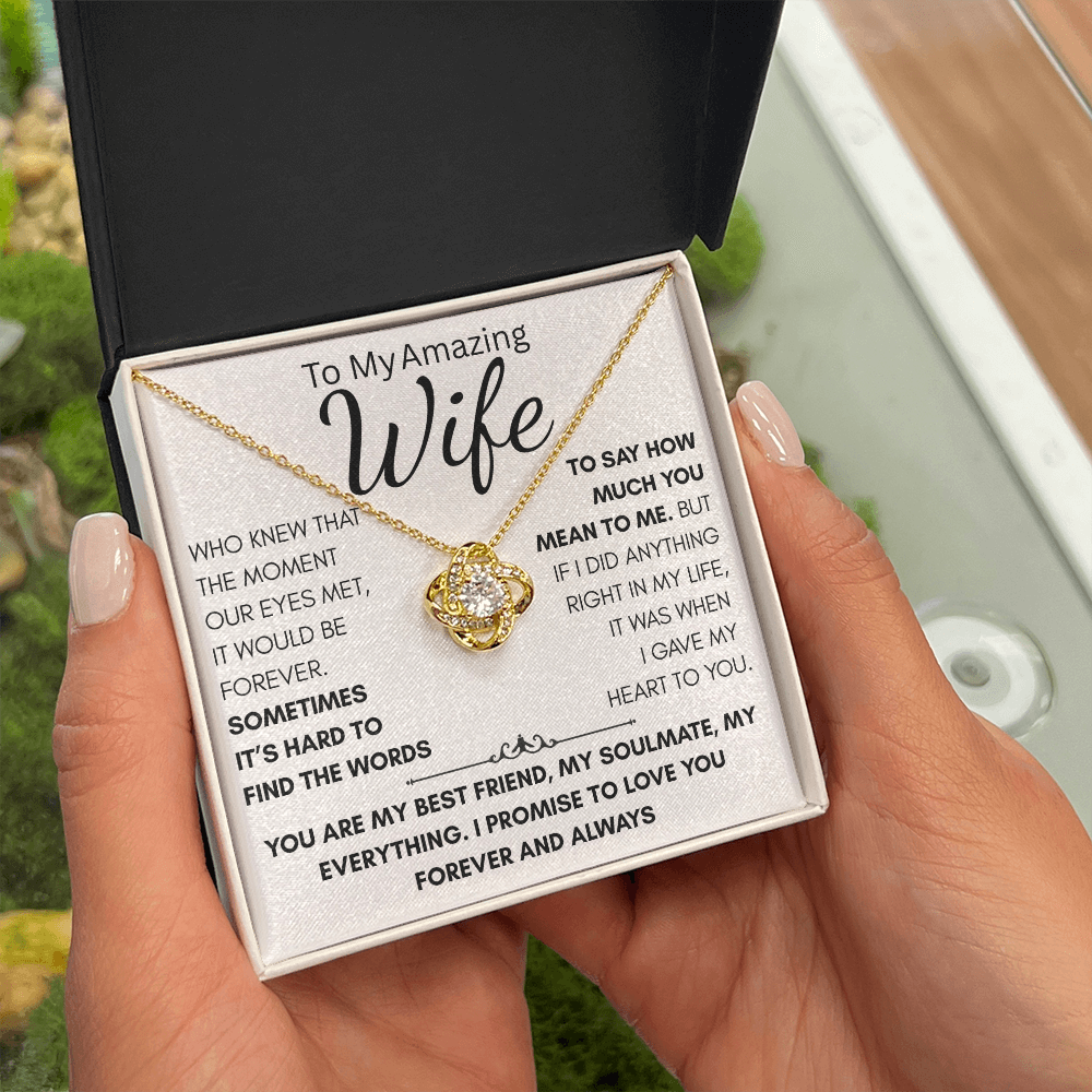 Your Wife, Your Best Friend, Your Forever, this gift reminds her every day how much you love her.