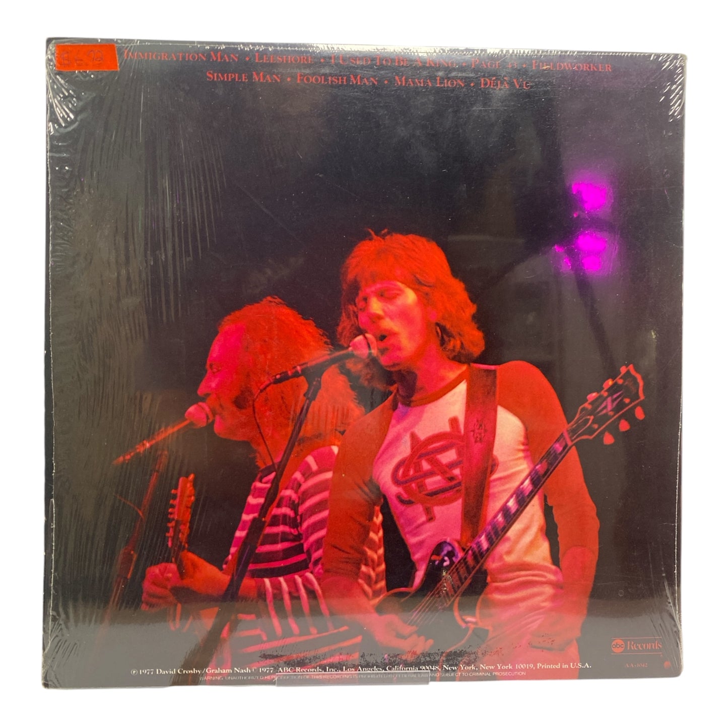 Crosby Nash - Live (AA-1042) Desired OG!