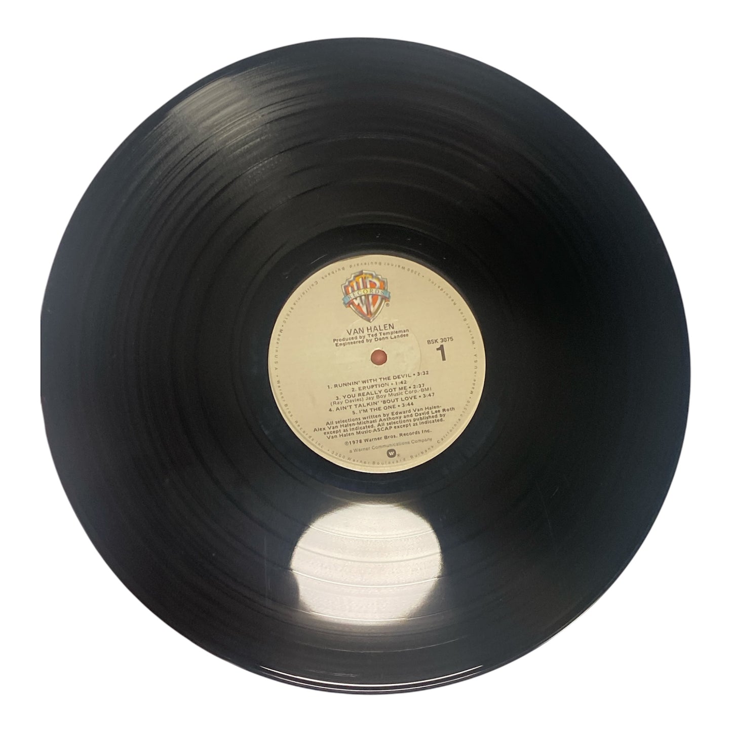 Van Halen - Van Halen 80s reissue. BSK 3075