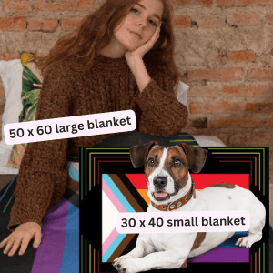 Pride Blankets | Plush Fleece | Small (Pet Blanket) or Large See Sizing
