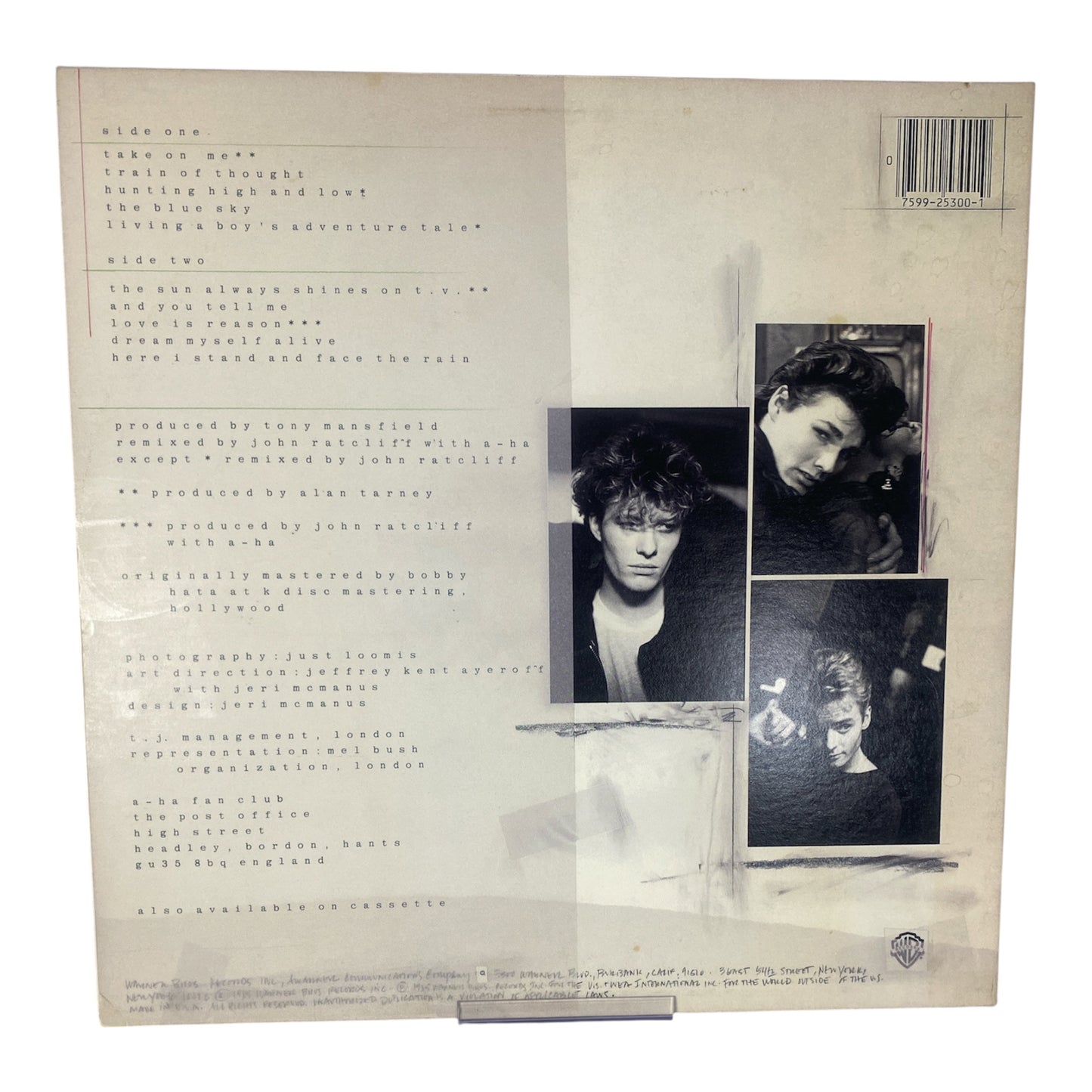 a-ha - Hunting High and Low. 1985 press.