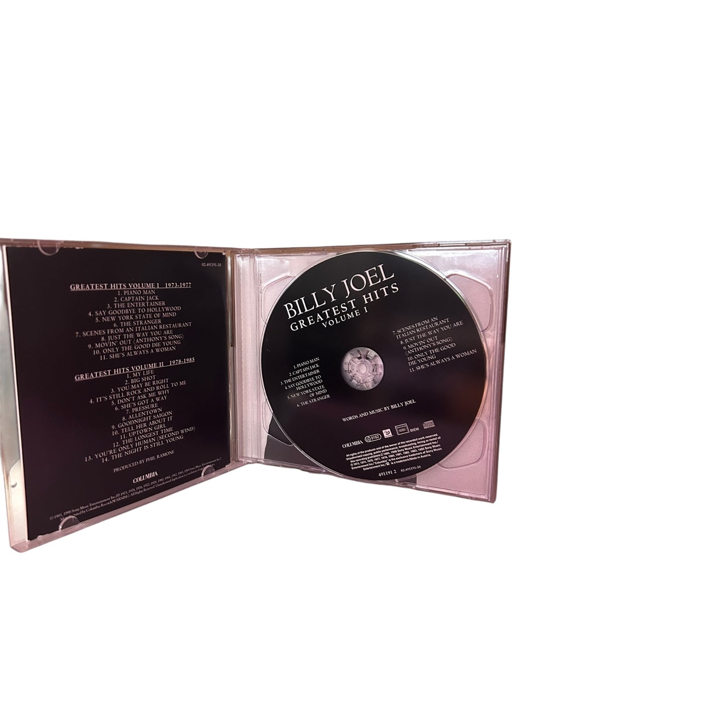 Billy Joel Greatest Hits Volume I & Volume II 2-CD Set | Like New
