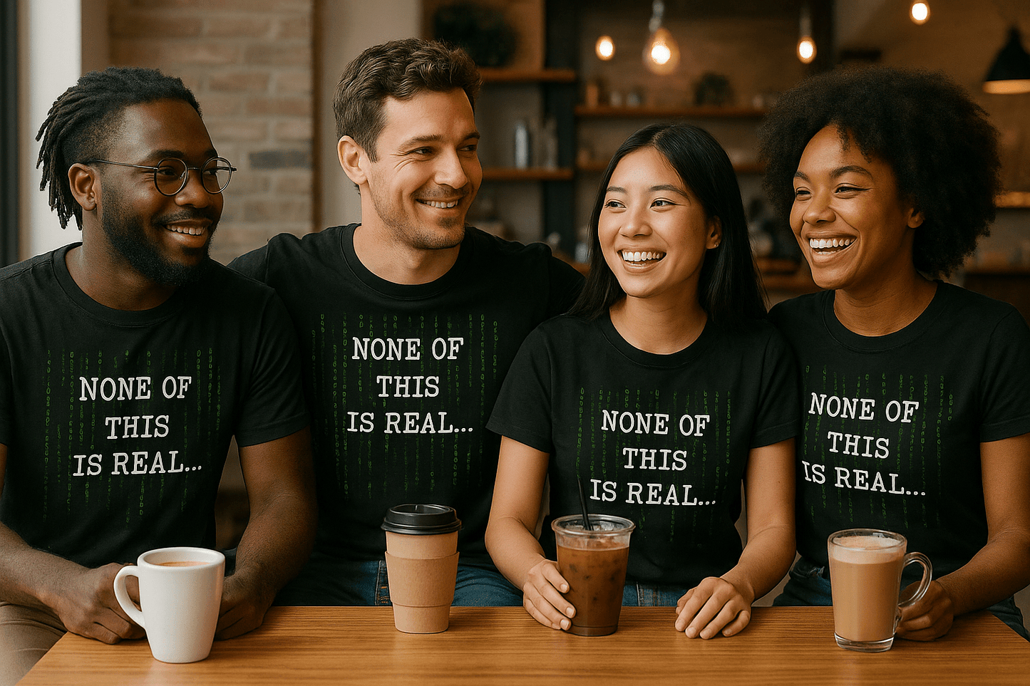 None of this is real Tshirt for Those Who Already Know