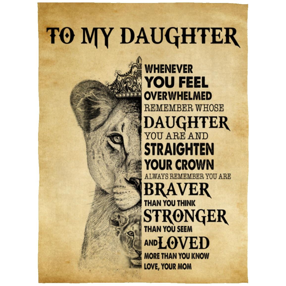 Straighten Your Crown Blanket - Daughter Gift