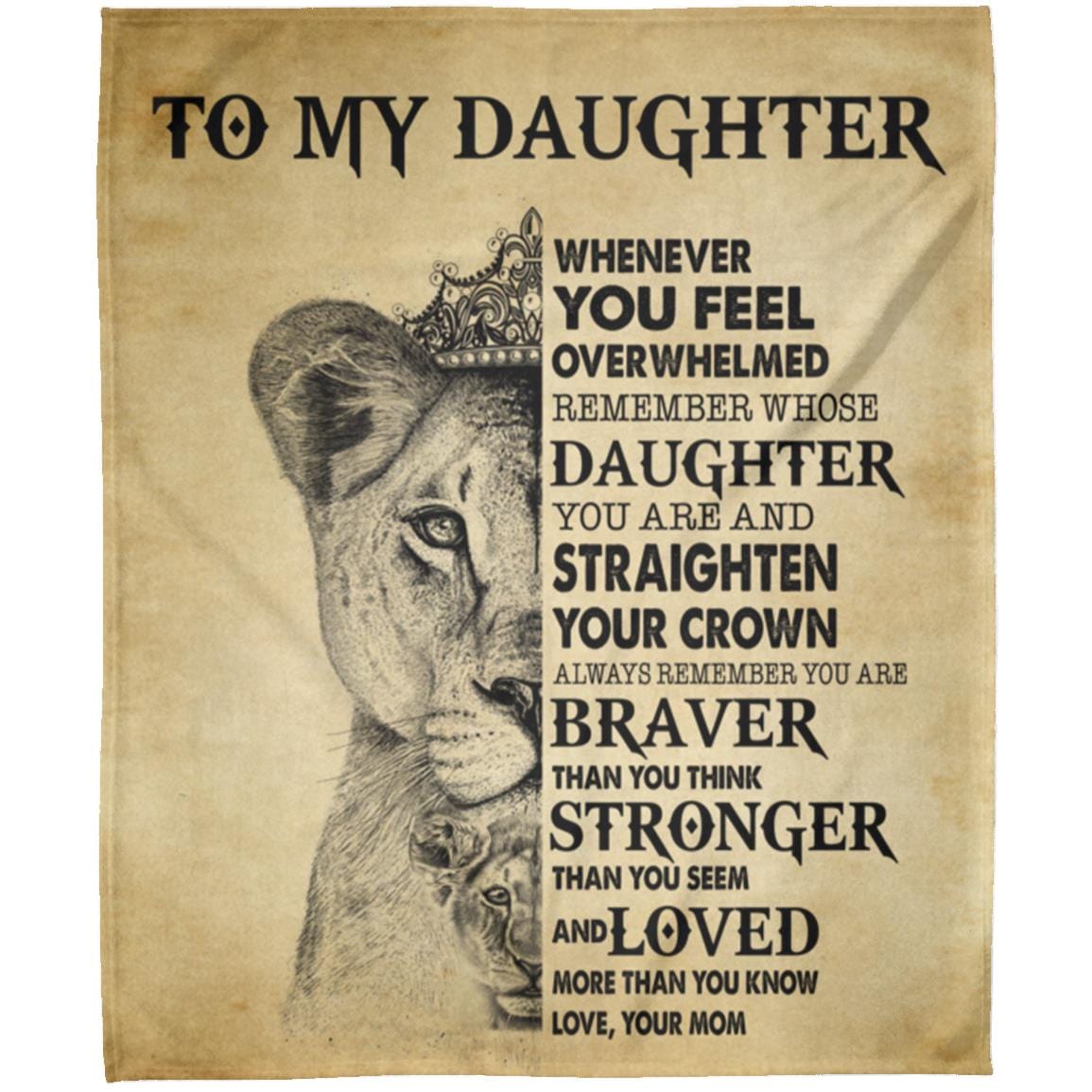 Straighten Your Crown Blanket - Daughter Gift