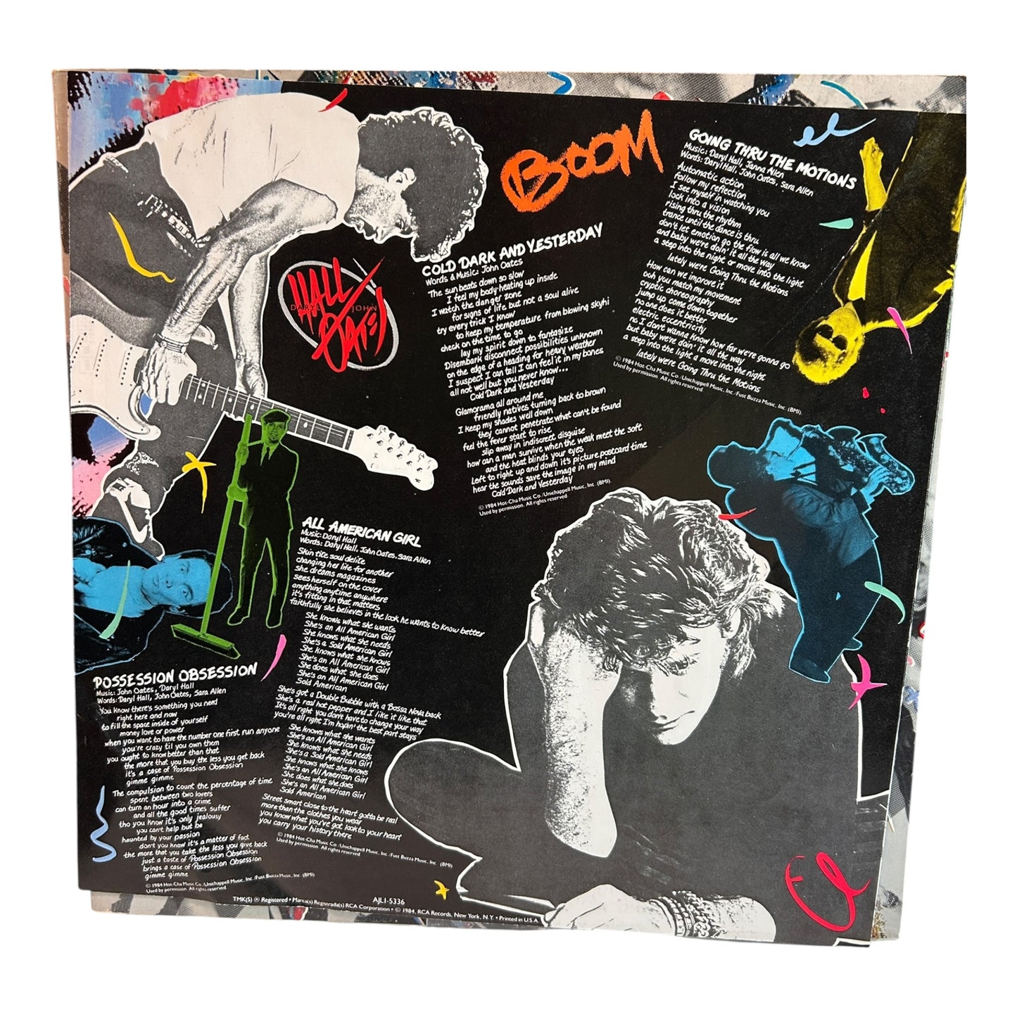 Daryl Hall & John Oates – Big Bam Boom Vinyl LP (1984 RCA AFL1-5309) Original Pressing