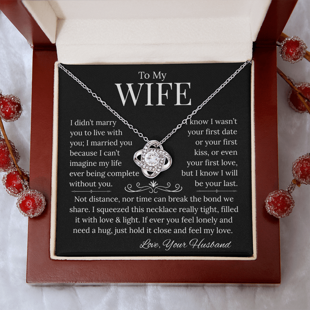 Frosted Fruit, To my wife card, necklace and box