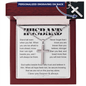 A Gift of Faith, Love & Strength From Wife to Husband Personalized Cross and Heartfelt Message