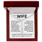 To My Wife, I'm Forever Grateful to Know You're Mine - Engraved Personalized Necklace