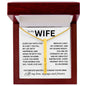 To My Wife, I'm Forever Grateful to Know You're Mine - Engraved Personalized Necklace