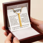 To My Wife, I'm Forever Grateful to Know You're Mine - Engraved Personalized Necklace