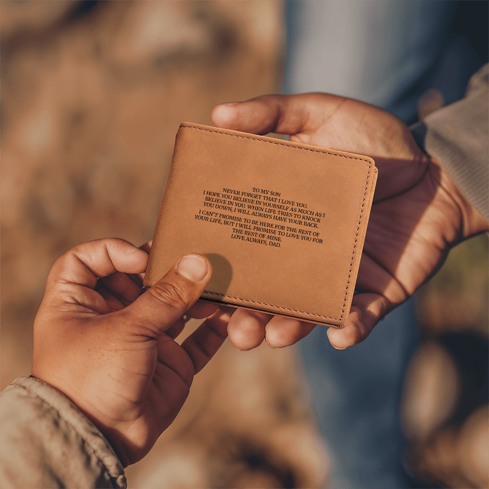 Son, Engraved Wallet, Love Dad [MBB209]