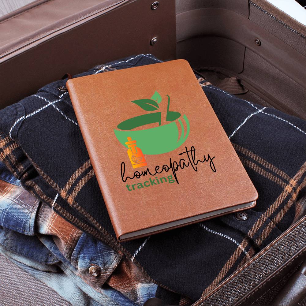 Homeopathy Tracking Journal & Notebook | Printed Vegan Leather Free PDF Homeopathy  tracking journal