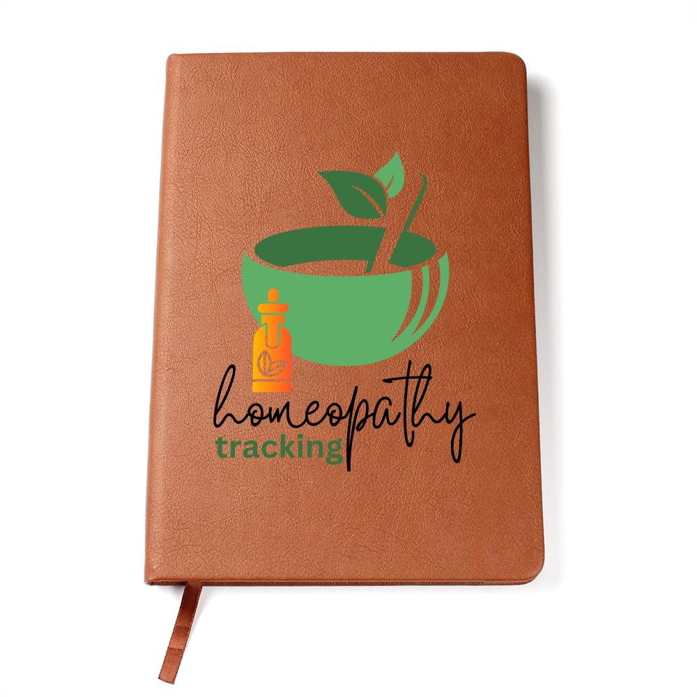 Homeopathy Tracking Journal & Notebook | Printed Vegan Leather Free PDF Homeopathy  tracking journal
