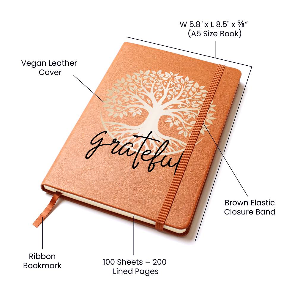 Tree of Life Gratitude | Printed Vegan Leather Journal | All ages | MBB079