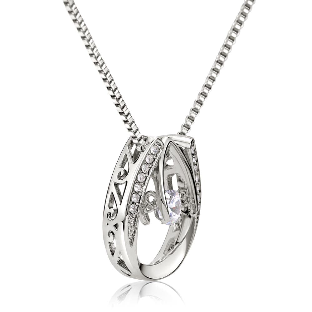Lucky to Have You As My Mom | Necklace | Mother of the Bride Gift from Daughter | Mother of the Bride Necklace | from Bride to Mom | To Mom from Bride - BespokeBliss