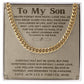 My Son, Love Mom, Every Day... | Trending Jewelry Item | Classic Thick Chain