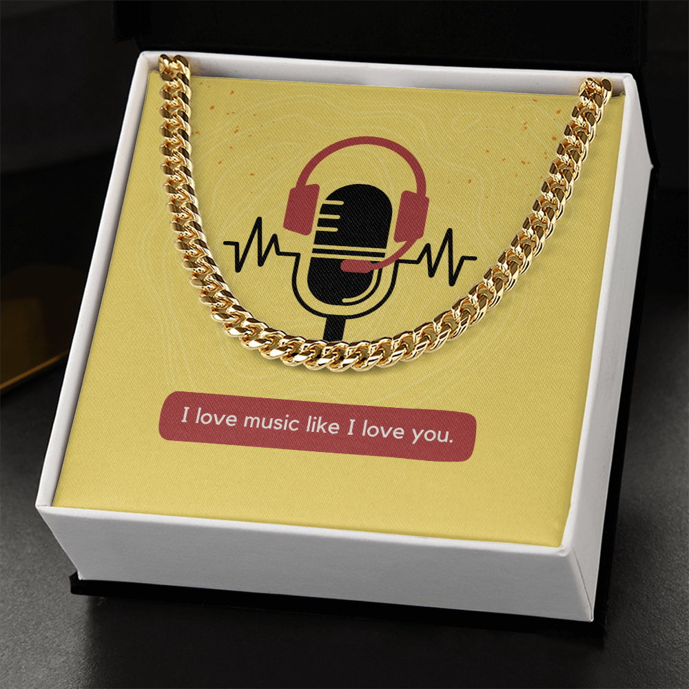 Simple to the Point Cuban Chain Necklace for the Person You Love the Most.