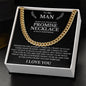 To My Man, A Promise Necklace To Remind You I Love You
