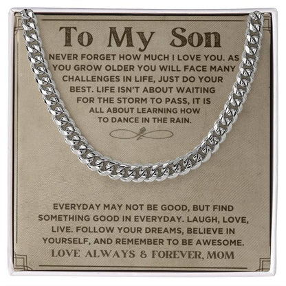 My Son, Love Mom, Every Day... | Trending Jewelry Item | Classic Thick Chain