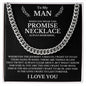 To My Man, A Promise Necklace To Remind You I Love You
