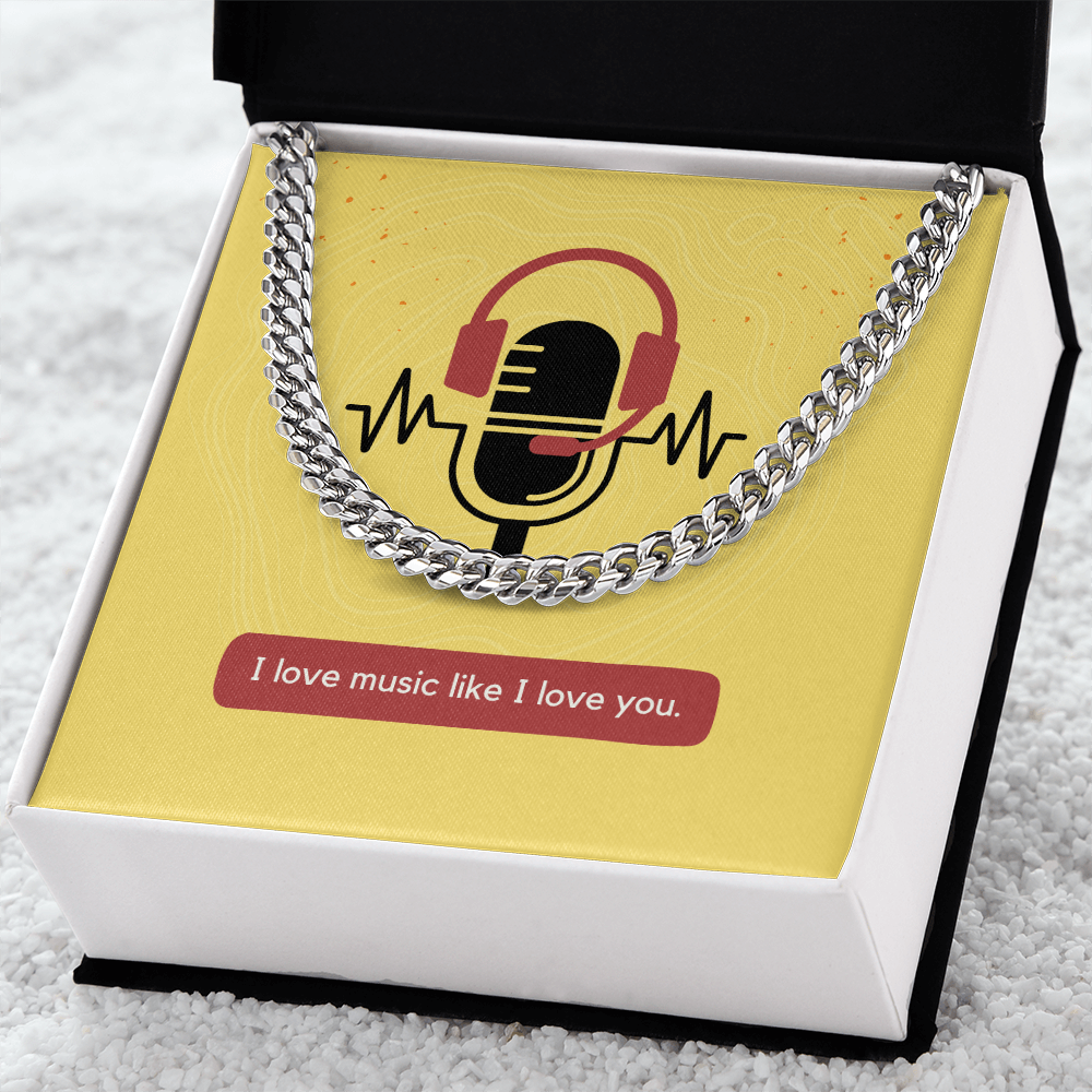 Simple to the Point Cuban Chain Necklace for the Person You Love the Most.