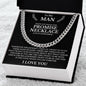 To My Man, A Promise Necklace To Remind You I Love You