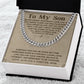 My Son, Love Mom, Every Day... | Trending Jewelry Item | Classic Thick Chain