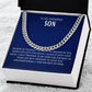 To My Amazing Son | Cuban Chain | Son I Love You