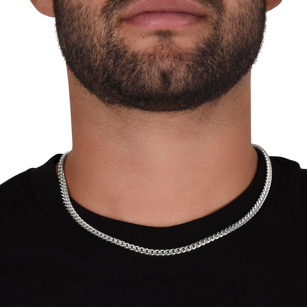 Gift for Son | Birthday Gift for Son | Sentimental Gifts for Son | Adoption Day Gift | Gotcha Day | Family Day | Cuban Link Chain for Men - BespokeBliss