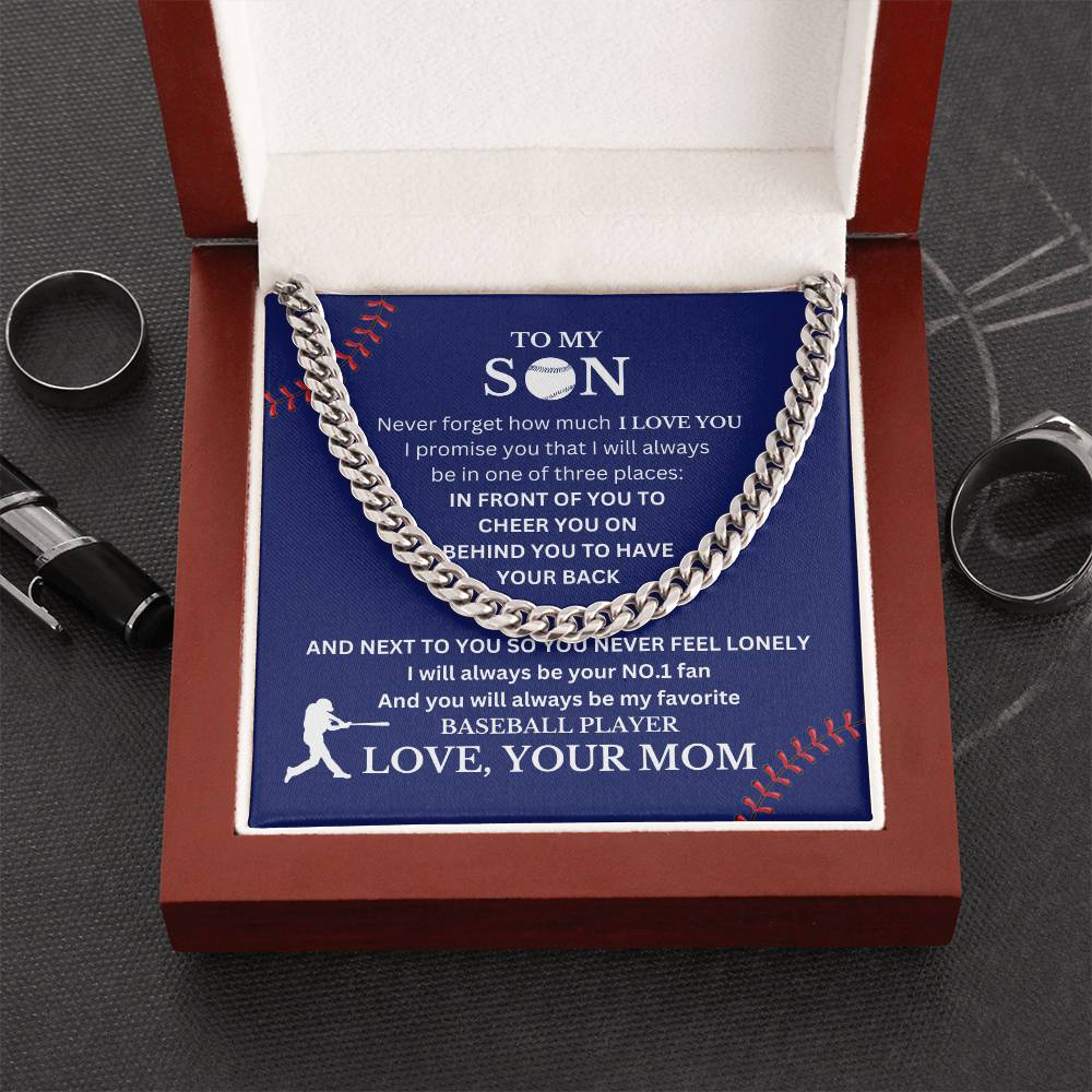 Baseball Player Son, Love Mom
