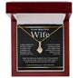 To My Beautiful Wife, Wrap This Necklace Around You, It's Filled With Love