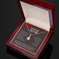 MBB116 Alluring Beauty Necklace (red) and message card, Love of my life