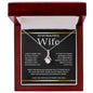 To My Beautiful Wife, Wrap This Necklace Around You, It's Filled With Love