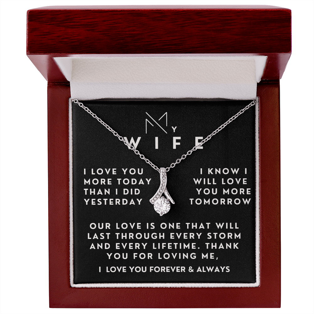 To My Wife, I Love You More Each Day