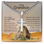 Artisan Engraved Cross Gift from a Grandfather, This Old Lion Will Always Have Your Back