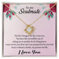To My Soulmate Love Knot Necklace - Valentine Gift