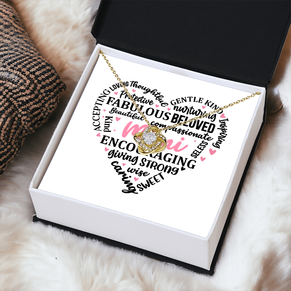 A Special gift for Mimi message card and necklace to show how much you love and appreciate her
