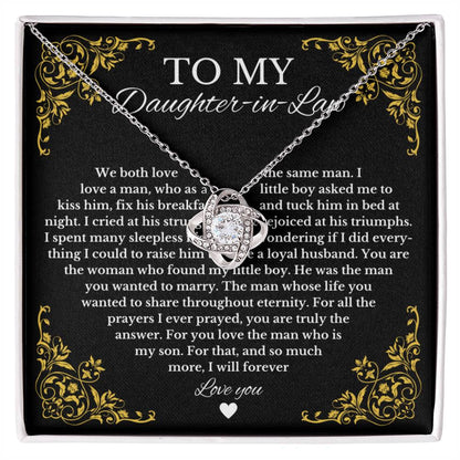 To My Daughter In Law, I Will Forever Love You.