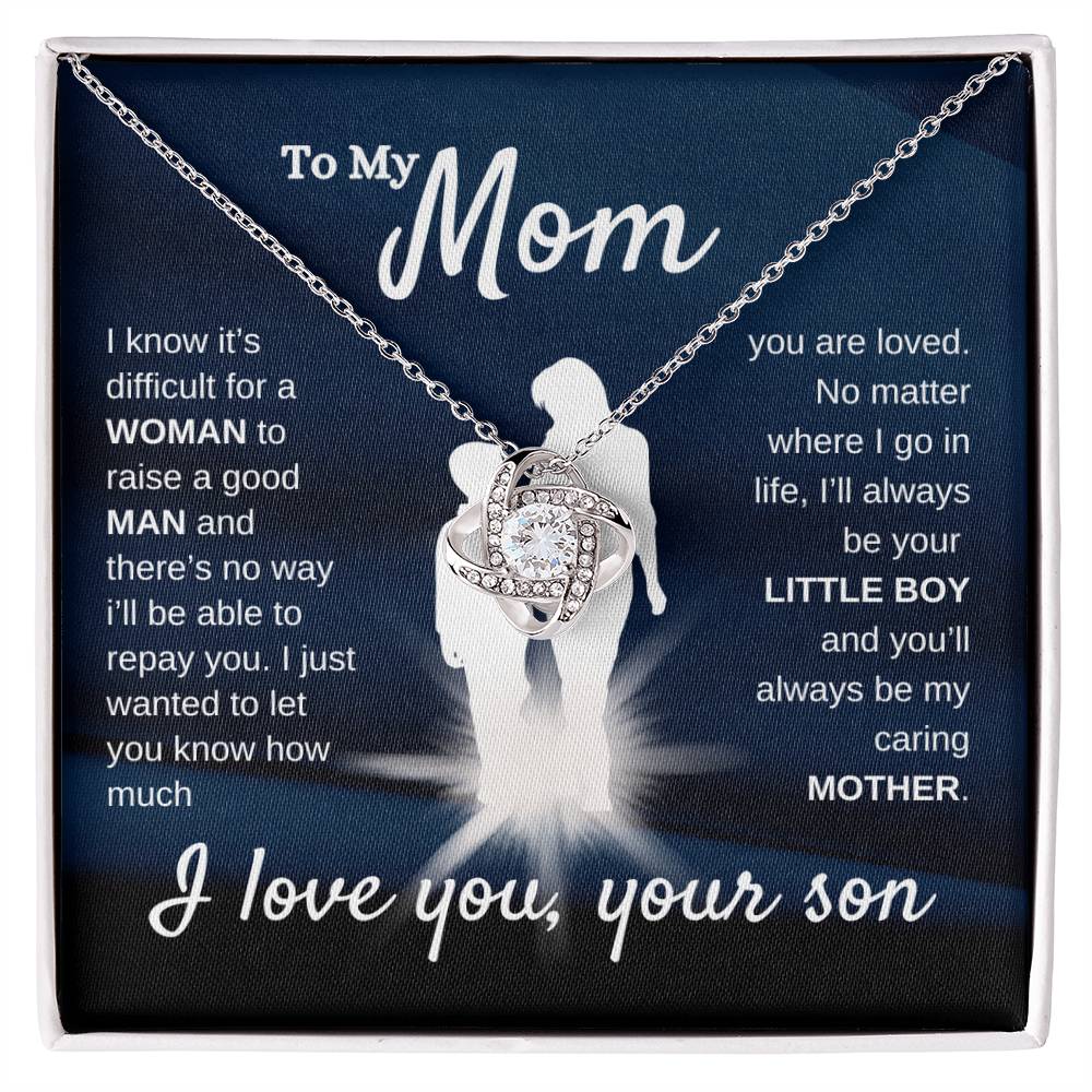 Love Knot Necklace - Gift for Mom from Son