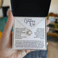 You're Hot My Gorgeous Wife | Love Knot Pendant Message Card | MBB075
