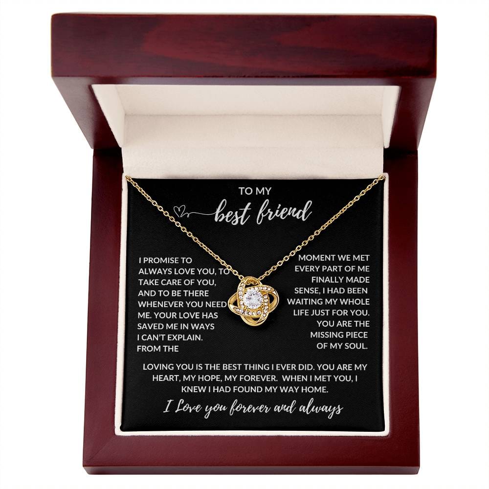 To My Love, My Life, My Best Friend, I Promise to Always Love You | Love Knot, Message Card |