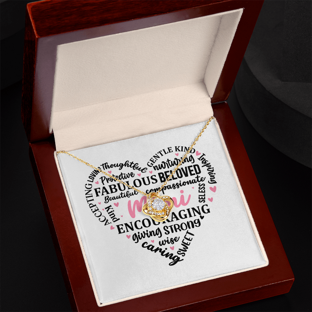 A Special gift for Mimi message card and necklace to show how much you love and appreciate her