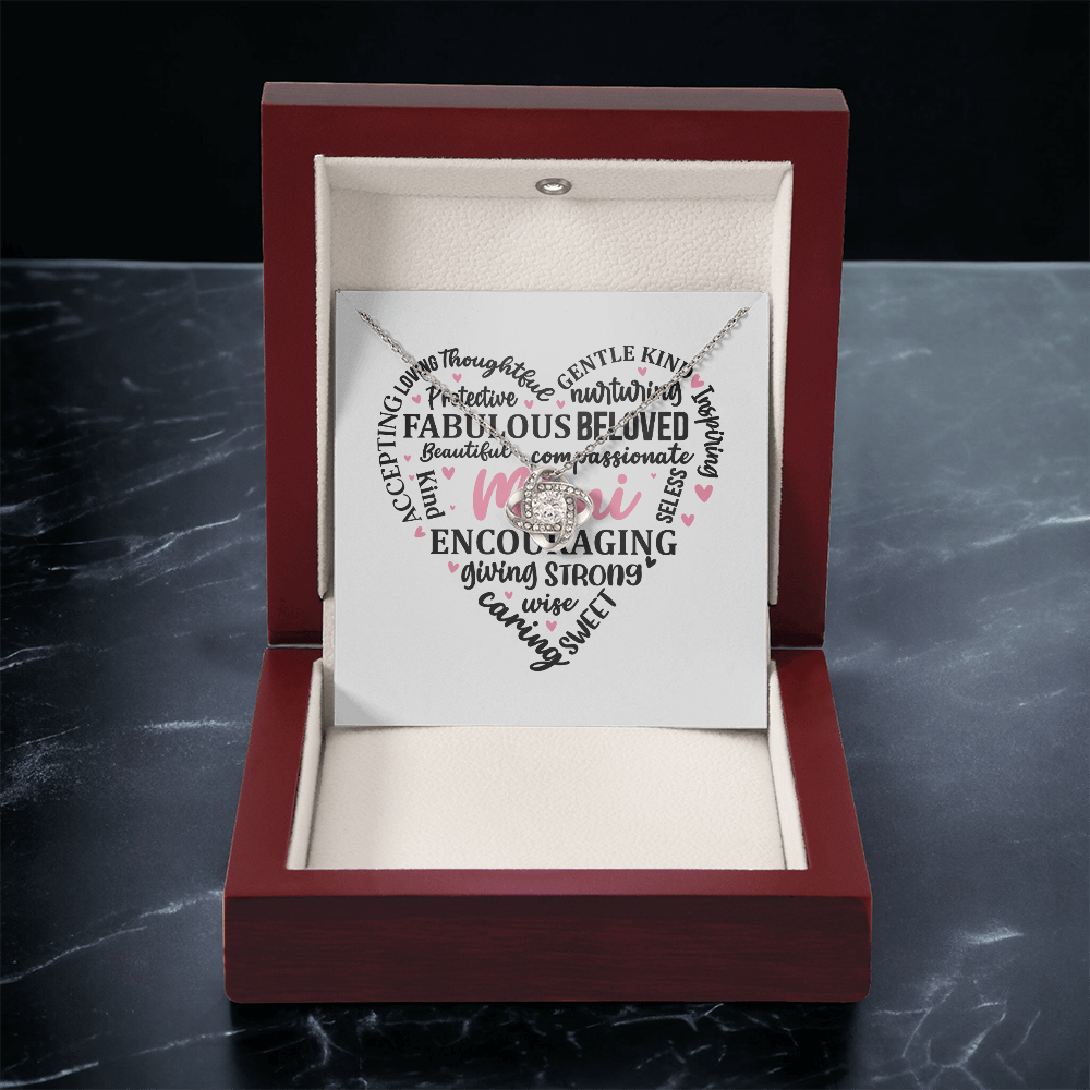 A Special gift for Mimi message card and necklace to show how much you love and appreciate her