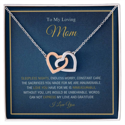 Loving Mom, Endless Gratitude for You, Necklace