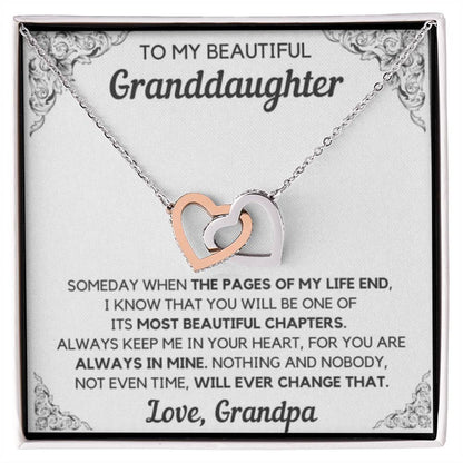 Beautiful Granddaughter, Keep My Heart Close, Love Grandpa