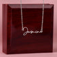 Personalized Elegance: Discover Your Name Necklace | Daughter Gift | From Mom to Daughter | From Dad to Daughter | Friend Gifts - BespokeBliss