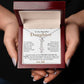 Proudest Dad of a Beautiful Daughter, Name Necklace