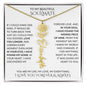 Beautiful Soulmate Birth Flower Name Necklace & Message Card