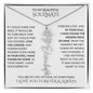 Beautiful Soulmate Birth Flower Name Necklace & Message Card